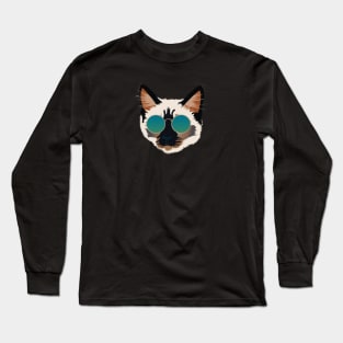 Cool Siamese Cat Long Sleeve T-Shirt
